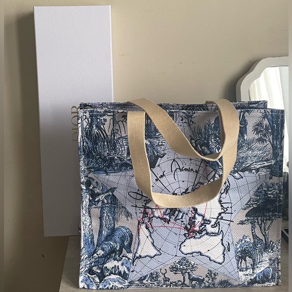 Authentic Dior Around The World Tote. New. Comes With Box.
